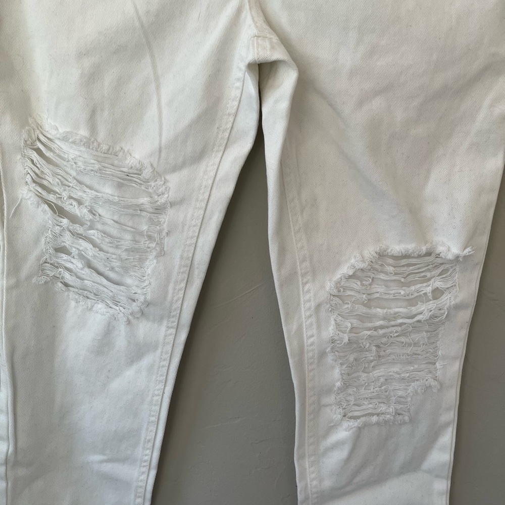 REVOLVE AFRM ODEN STRAIGHT JEANS IN BRIGHT WHITE 25 - Picture 5 of 6